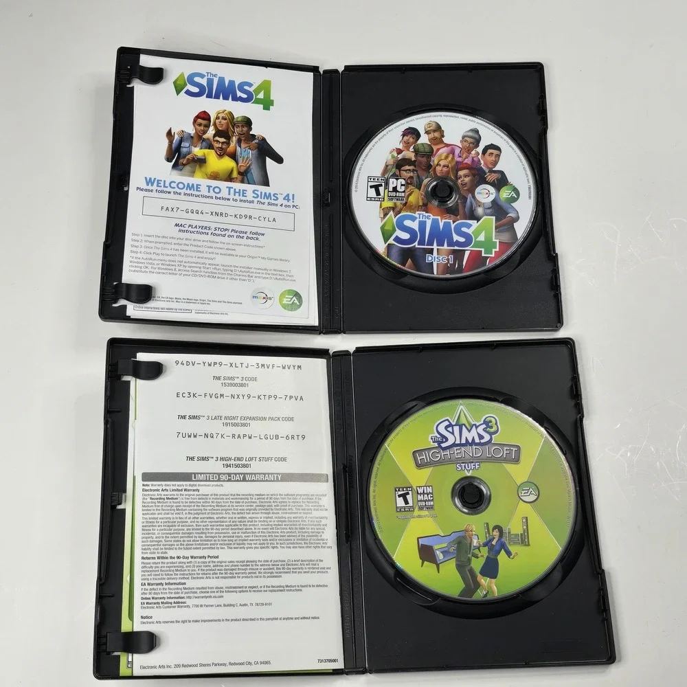 The Sims 4 PC Mac DVD Game & The Sims‎ 3 Starter Pack PC Mac 3 Game Bundle Set